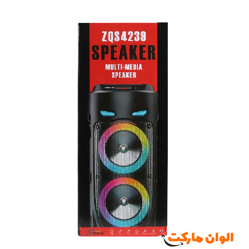 Portable Bluetooth speaker model ZQS-4239 with dancing lights and strong bass, single and wholesale
