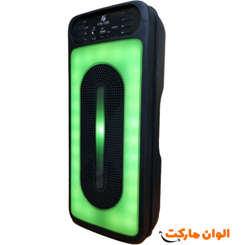 Portable Bluetooth speaker model KTS-1555 with stereo sound and support for multiple single and major inputs