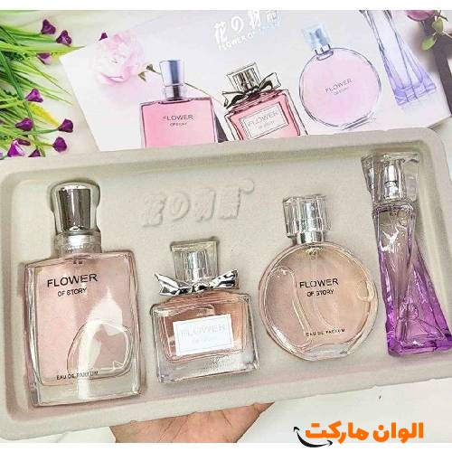 خرید پک  ادکلن 4 عددی زنانه فلاور اف استوری  فلاور اف استوری کدf306