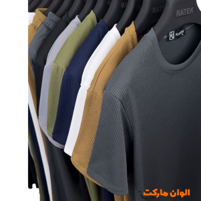 ست تیشرت با شلوار کبریتی مردانهG292 تک و عمده