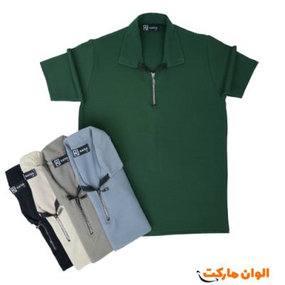 تیشرت نیمزیپ مراکشی کبریتی مردانه G301 تک و عمده