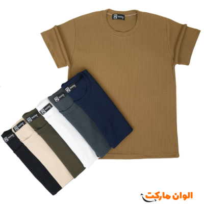 تیشرت مراکشی پارچه کبریتی مردانهG308 تک و عمده