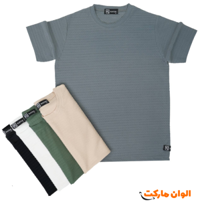 تیشرت پارچه مراکشی طرح ویستا سایز بزرگ G311 تک و عمده