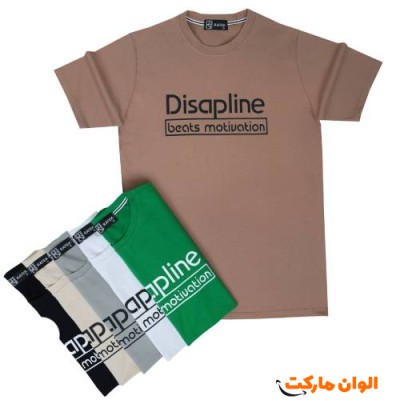 ‎تیشرت طرح DISAPLINE مردانه سایز بزرگ G315 تک و عمده