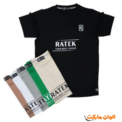 ‎تیشرت طرح RATEK مردانه سایز بزرگ G321 تک و عمده