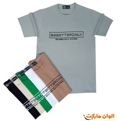 تیشرت طرح BETTER DAILY مردانه سایز بزرگ G347 تک و عمده