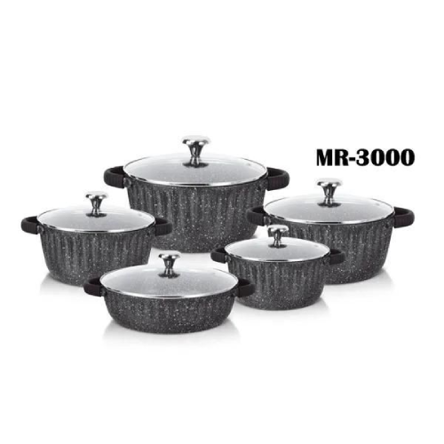 سرویس قابلمه 10 تکه مارك:ماير MR_3000 کد d022 تک و عمده سرویس قابلمه 10 تکه مارك:ماير MR_3000 کد d022 تک و عمده