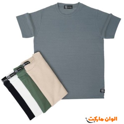 تیشرت پارچه مراکشی طرح ویستا مردانه G351 تک وعمده