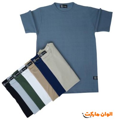 تیشرت مراکشی پارچه بیسکوییتی مردانه سایز بزرگ G370 تک و عمده