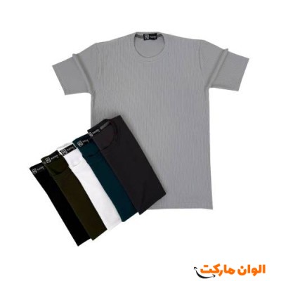 تیشرت مردانه مراکشی پارچه کبریتی سایز بزرگ G400 تک و عمده