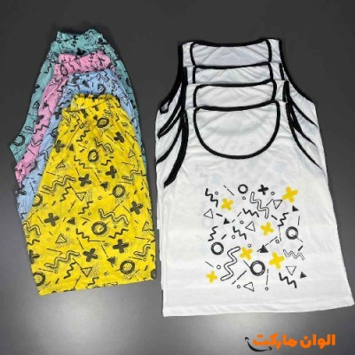 خرید ست تاپ و شلوارک زنانه مدل جدید تک و عمده G536