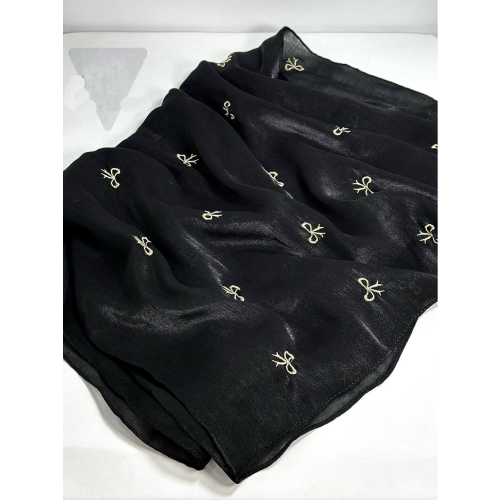 Buy-women's-shawl-black-polka-dot-line