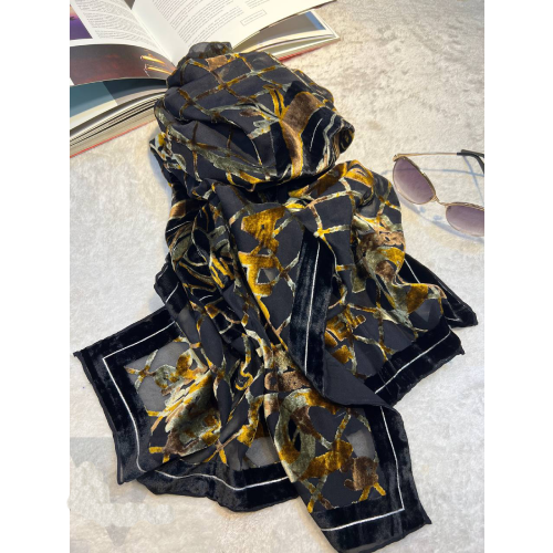 Buy-silk-shawl-black-organza-cream-embroidered-evening