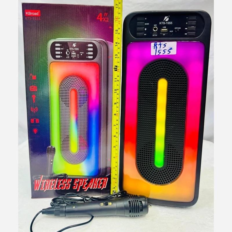 خرید اسپیکر بلوتوثی قابل حمل 8 اینچ مدل KTS-1555 تک و عمده کد Z032