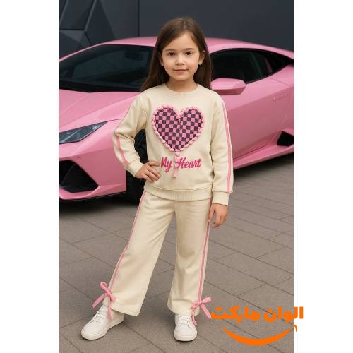 ست کراپ شلواردخترانه بندی مدل جدید تک و عمده d107