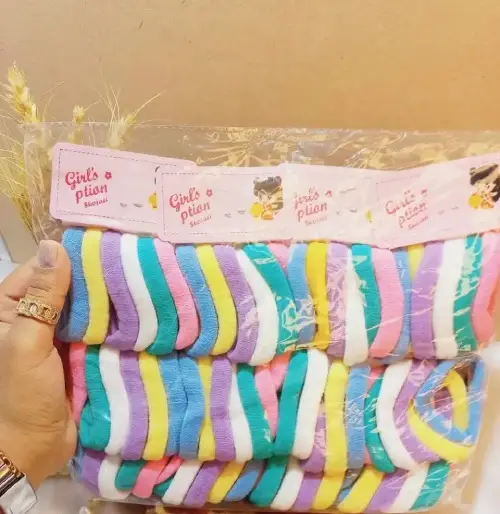 خرید  پک کش مو حوله ای 72 عددی رنگی F630 تک و عمده