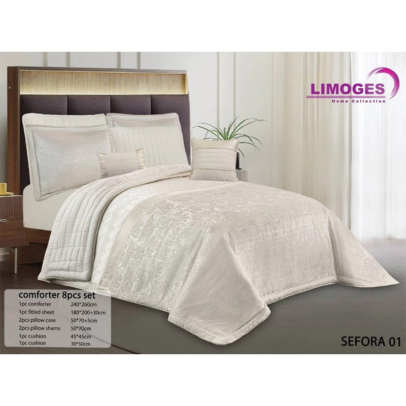 روتختی-دو-نفره-8-تکه-سفورا-لیموژ-ساتن-تک-و-عمده
