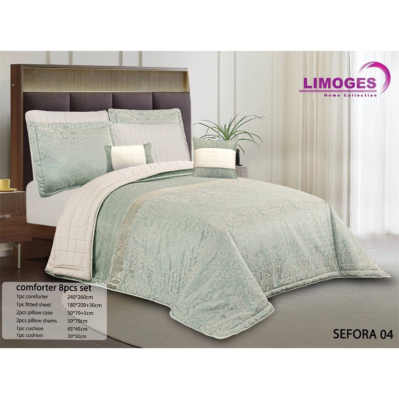 روتختی-دو-نفره-8-تکه-سفورا-لیموژ-ساتن-تک-و-عمده