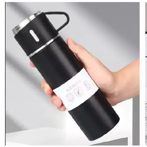 پخش فلاسک 3 کاپ VACUUM 0.5 لیتر به همراه 3 لیوان تک و عمده AB