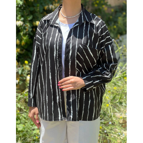 Women's two-pocket linen-paperback coat