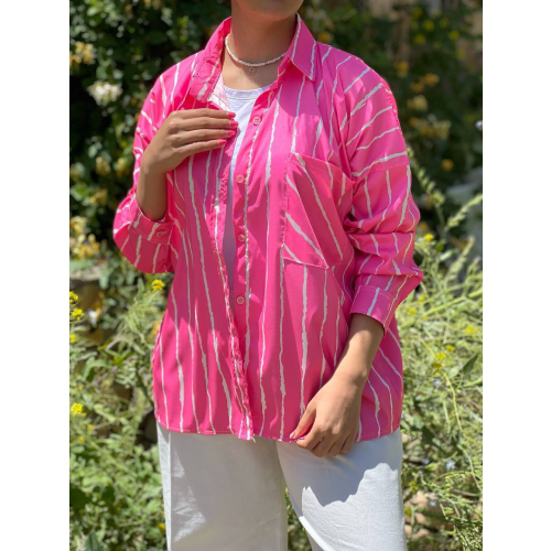 Women's two-pocket linen-paperback coat