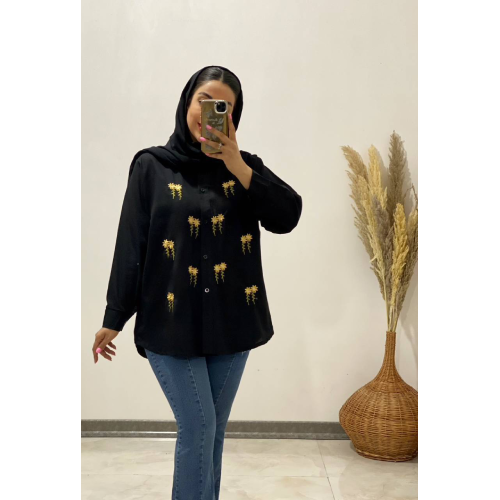 شومیز گلدوزی زنانه کد G573 تک و عمده