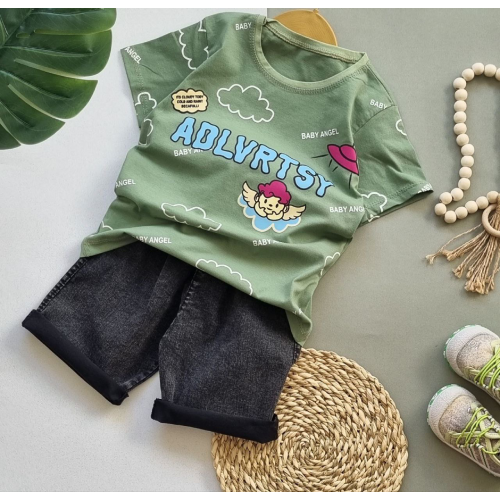 Children's blouse-pants-girls-model-panda-code-7