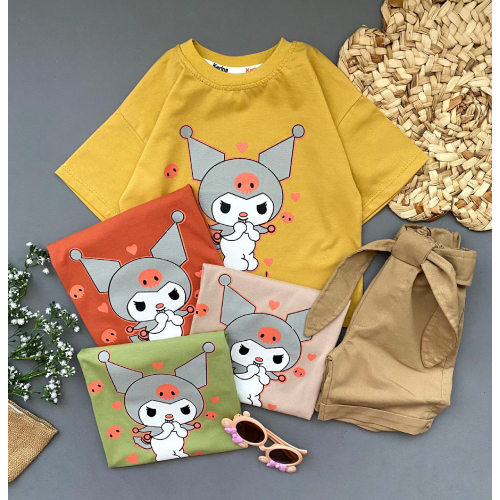 Fingerless blouse with jeans for kids