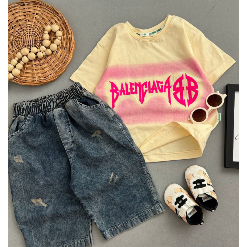 Children's blouse-pants-giraffe