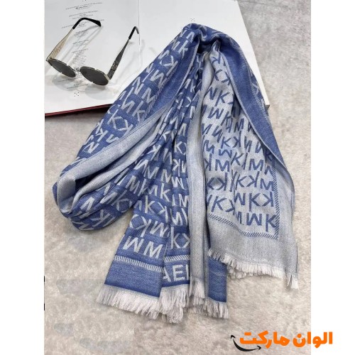 Women's mohair shawl, melange pine-beard model, code 789