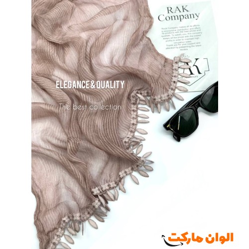 Women's shawl, woolen, corduroy, model