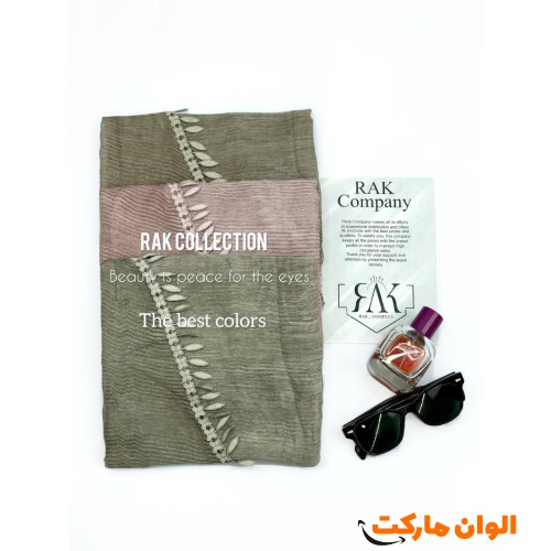 Women's shawl, woolen, corduroy, model