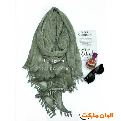 Women's shawl, woolen, corduroy, model