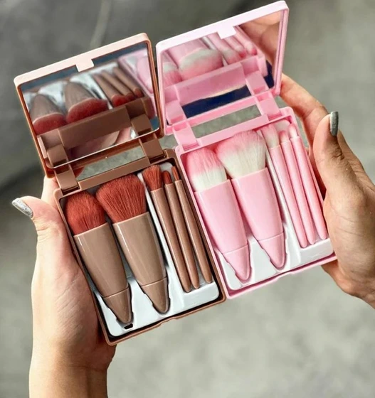 براش-آرایشی-صورت-پنج-تیکه-کد--صادرات-خرید-عمده-تکی-تخفیف-