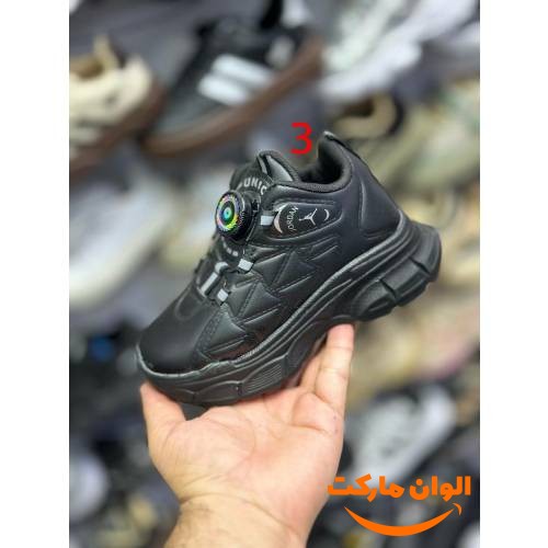Children's shoes with adhesive