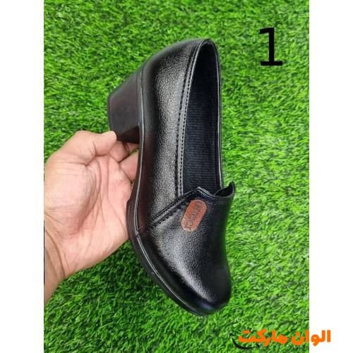 کفش روزمره و اداری زنانه پاشنه طبی مدل گوچی C009 تک و عمده