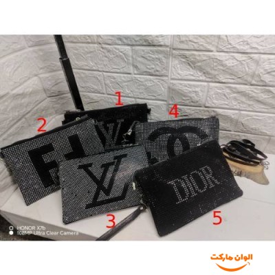 کیف زنانه نگینی پاسپورتی مدل جدید تک و عمده کد G985