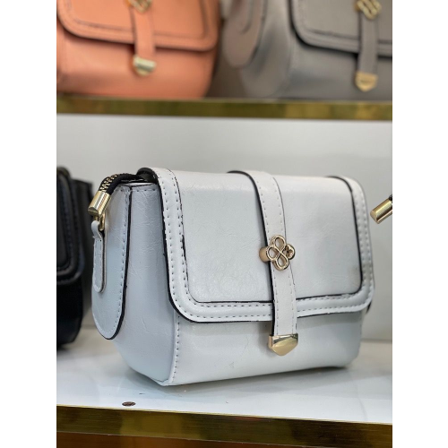 کیف زنانه مدل دوشی پارچه چرم کد G988
