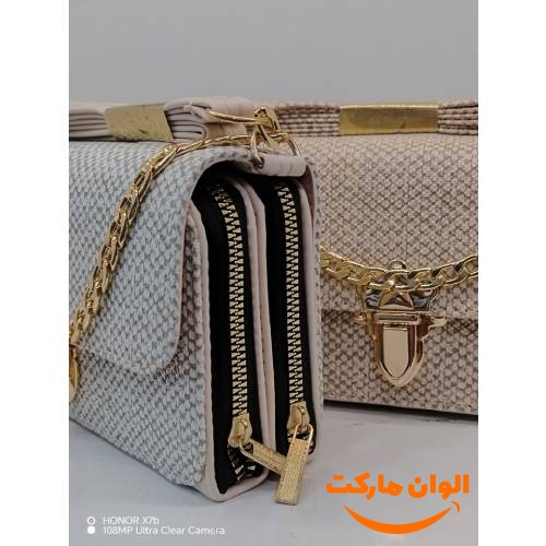 کیف زنانه پاسپورتی دوزیپ کنف مدل جدید تک و عمده  کد G994