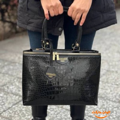 کیف زنانه قواره بزرگ هرمس مدل جدید تک و عمده کدG1003