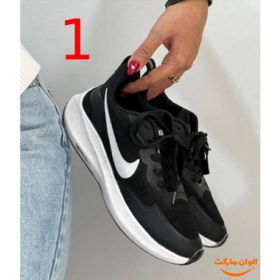 کفش کتانی زنانه مدل میانه نایک زوم کد G1175 تک و عمده