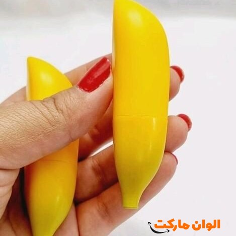 Vitamin-enriched lip balm with a pleasant banana scent, cheap, good quality, cosmetics
