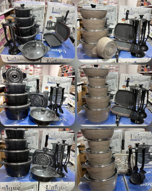 سرویس قابلمه چدنی Unique UN-8529  کدb1052