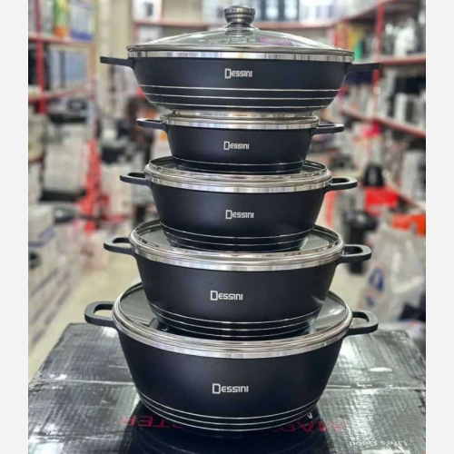  سرویس قابلمه چدن سرامیک دسینی 10 پارچه–کدB1091