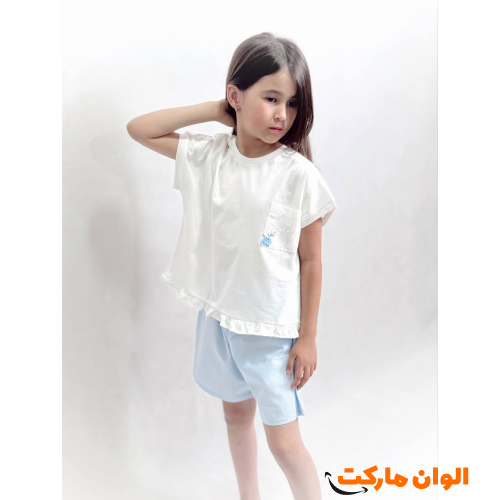 Children's T-shirt-pants-set-ice-cream-model-code-g-1421-export-manufactured-Tehran-