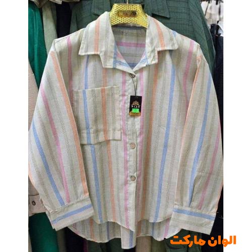 شومیز زنانه مدل رنگین کمان کد G1588