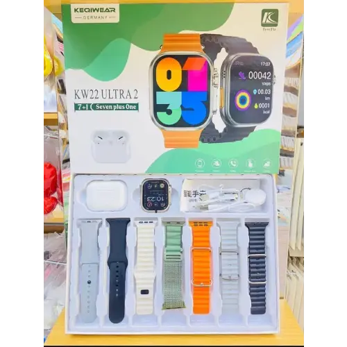 پکیج-ساعت-هوشمند-kw22-ultra2-و-ایرپاد-پرو-تک-و-عمده