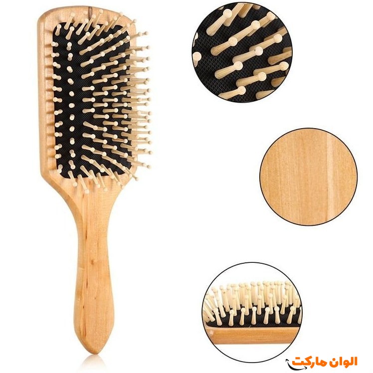 برس چوبی بامبو مستطیل کد G1783
