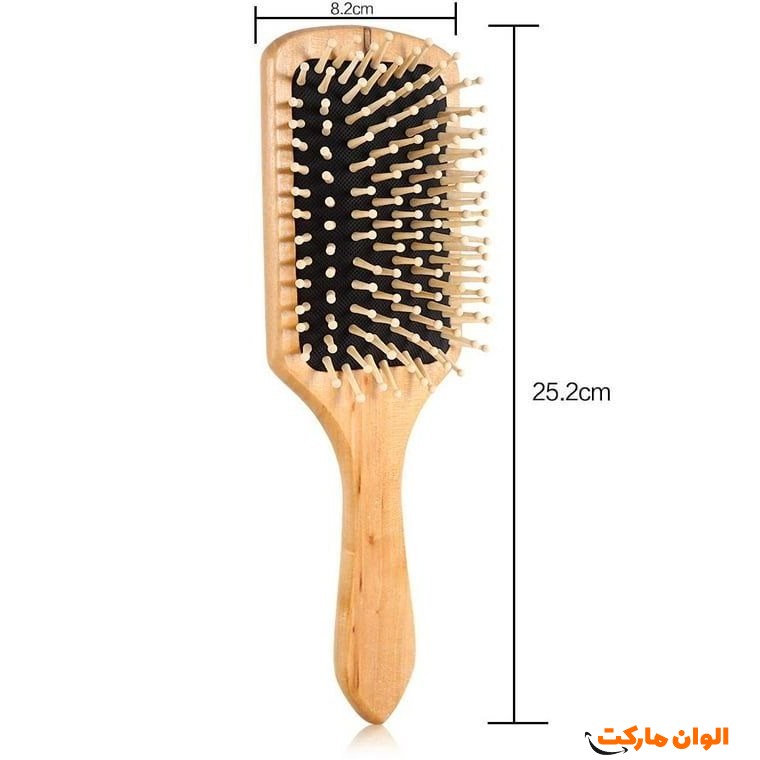 برس چوبی بامبو مستطیل کد G1783