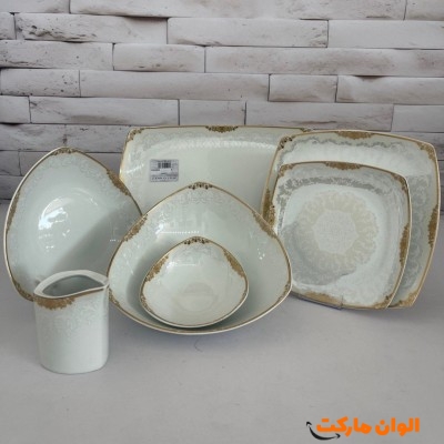 خرید سرویس ۱۲ نفره 105 پارچ چینی پردیس  تک و عمده کد Z295